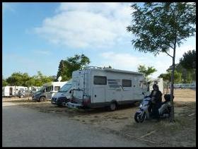 ,Campingplatz in El Puerto de Santa Maria.

